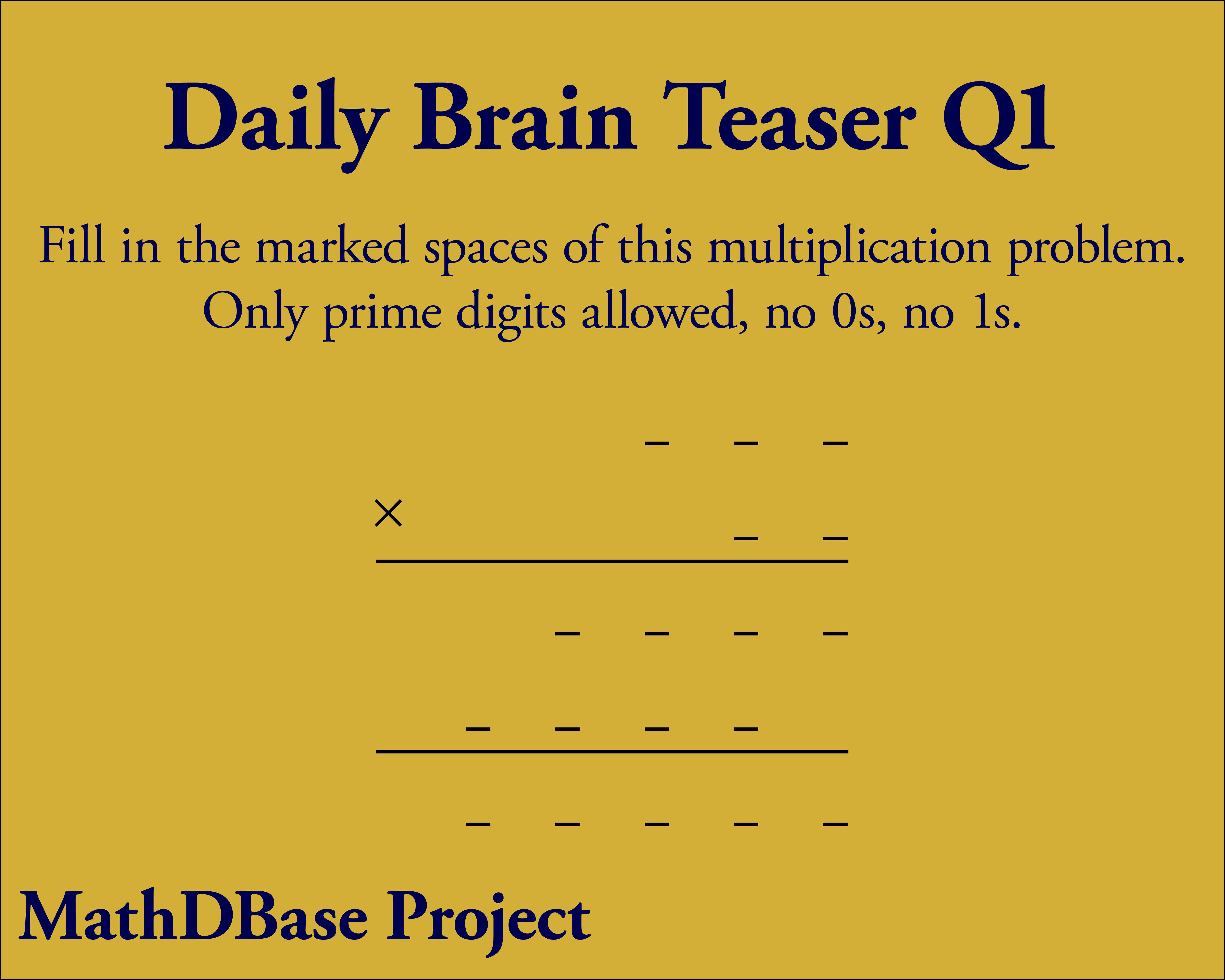 Daily Brain Teaser Q1