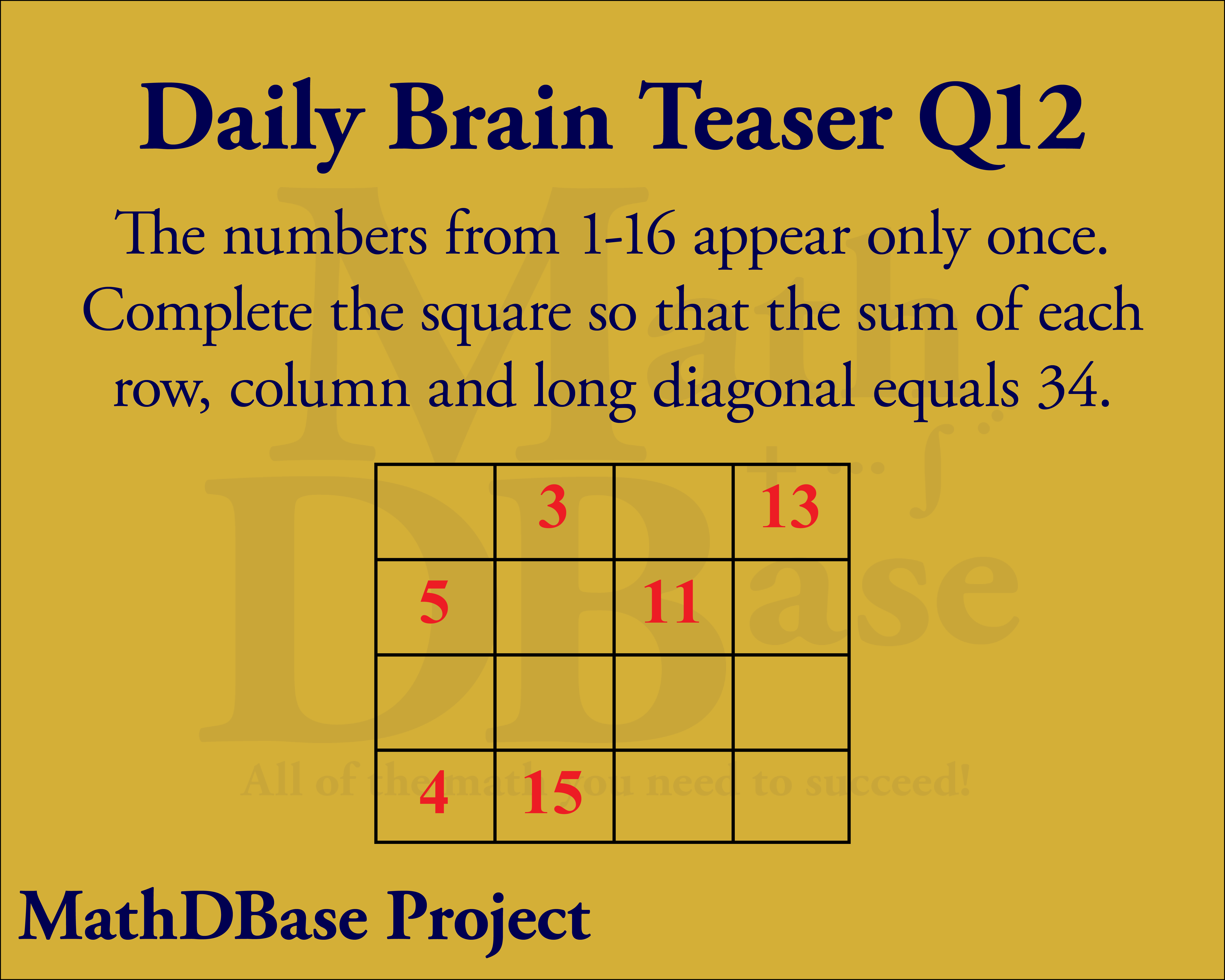 Daily Brain Teaser Q12 image