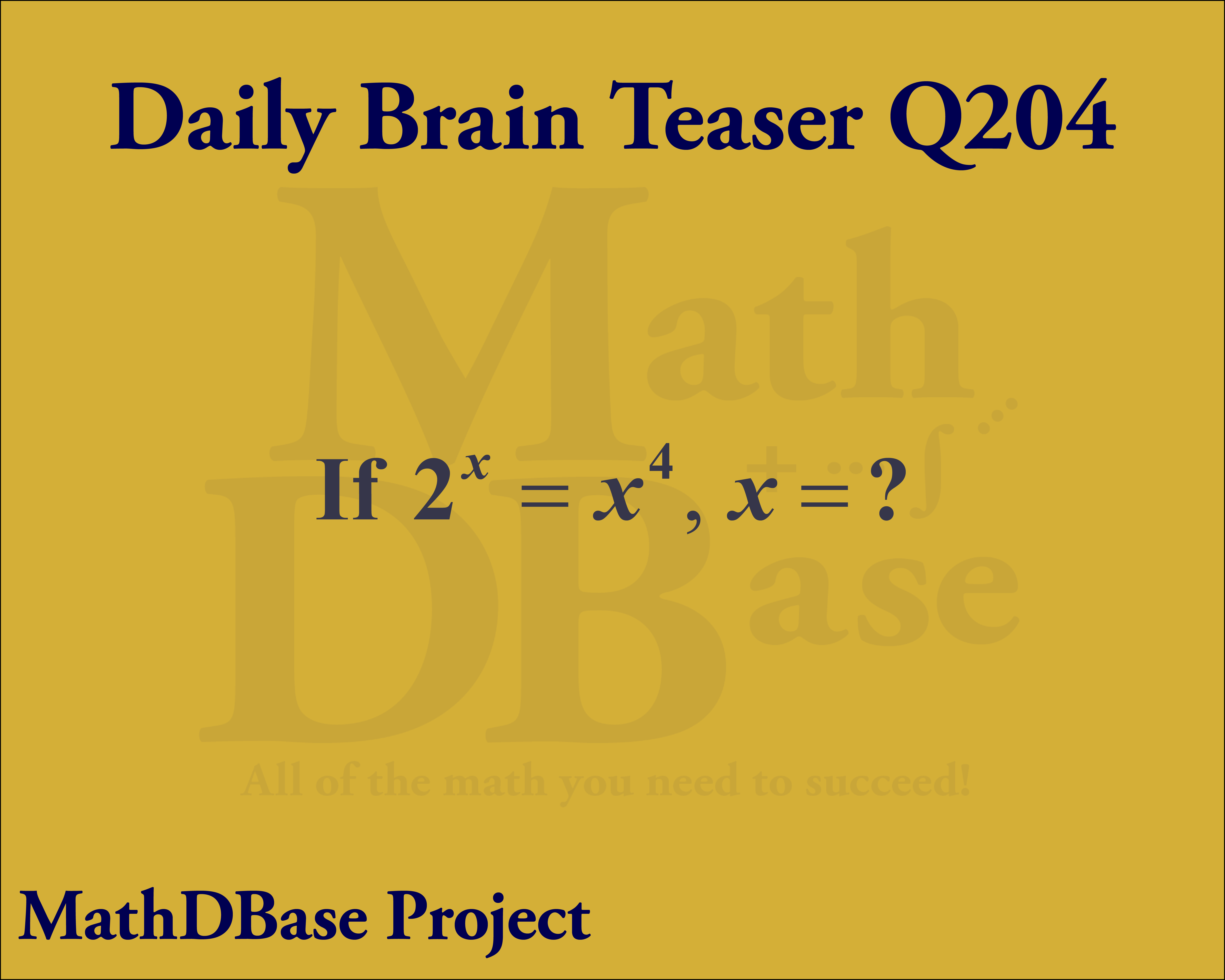 Daily Brain Teaser Q204 image