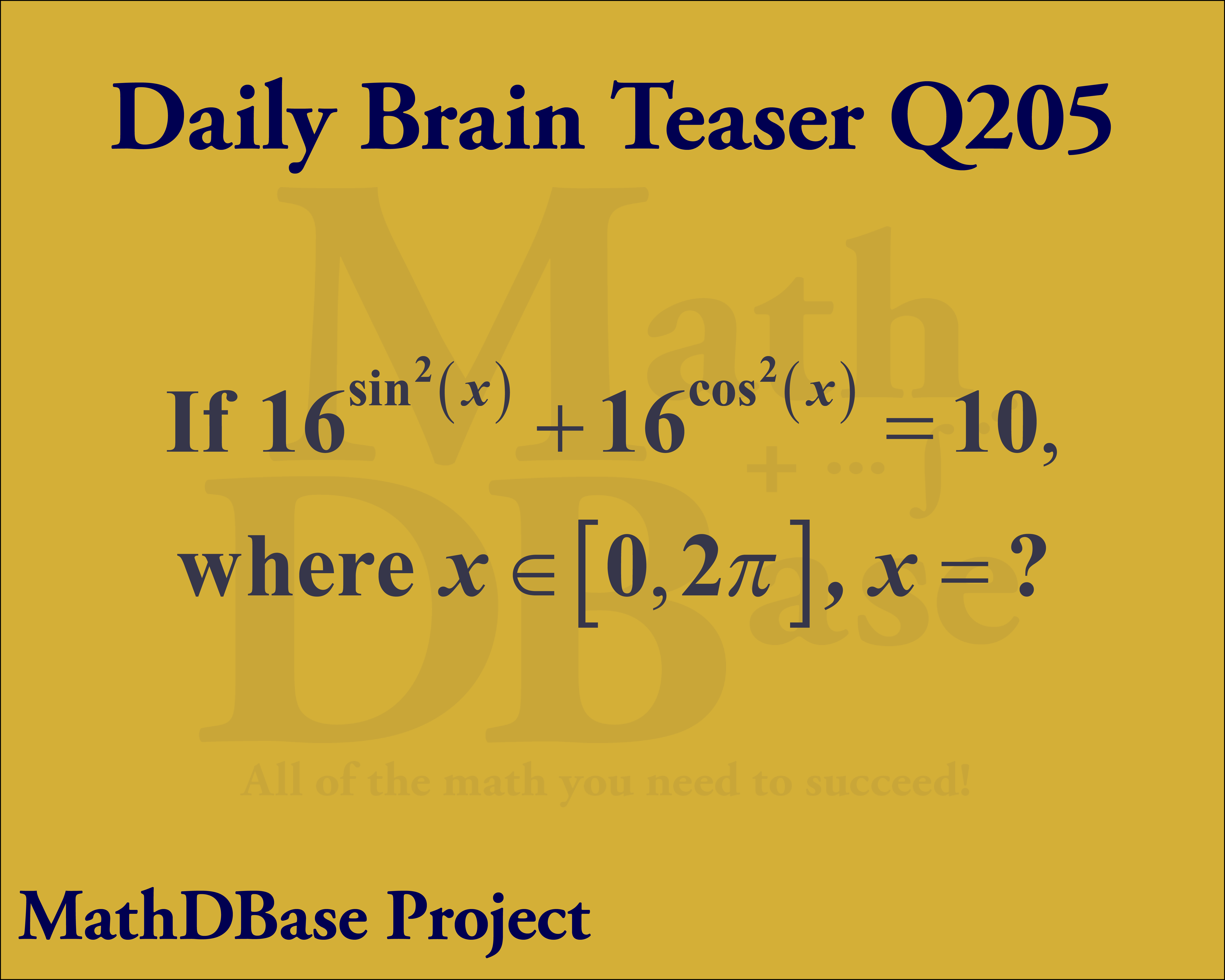 Daily Brain Teaser Q205 image