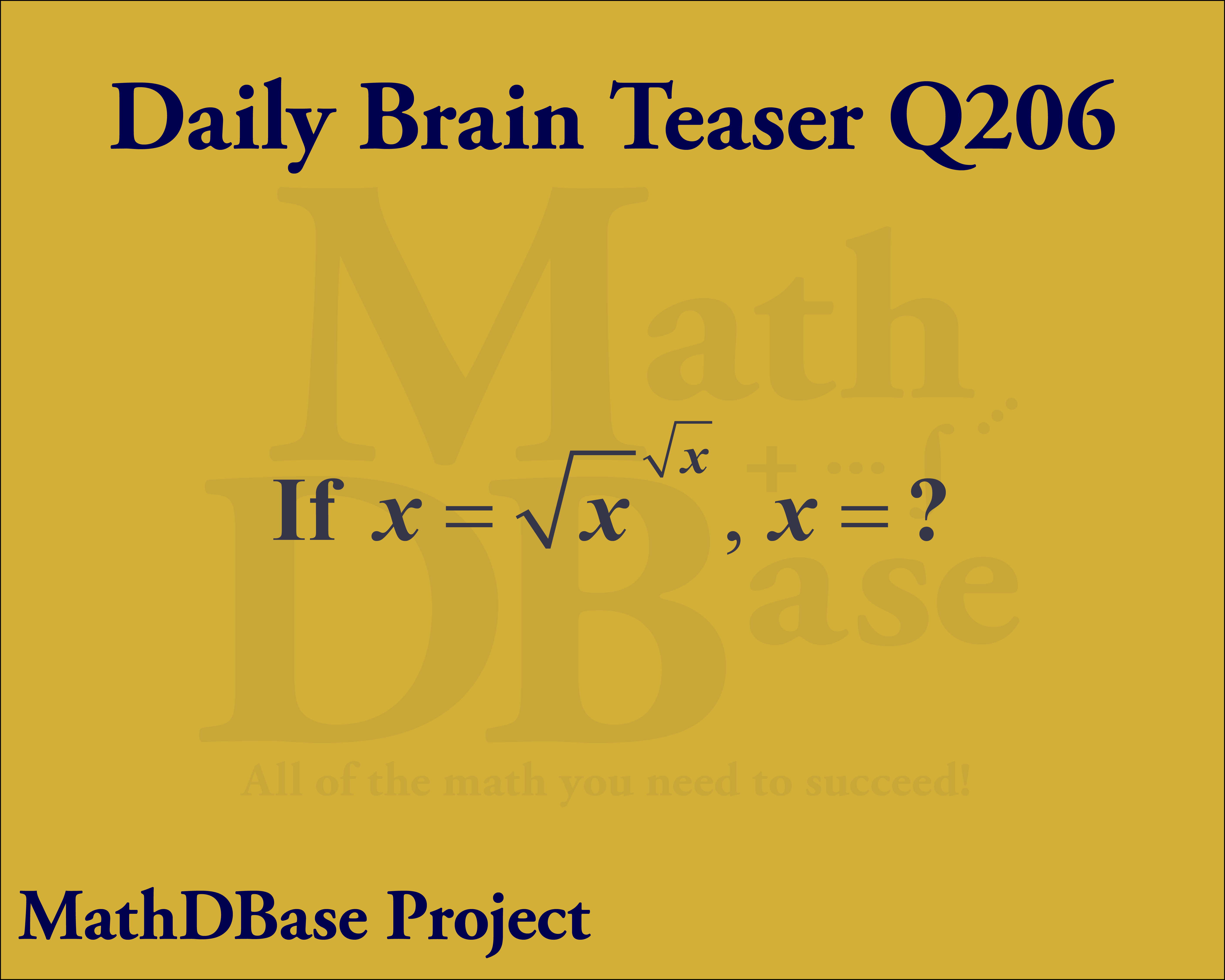 Daily Brain Teaser Q206 image
