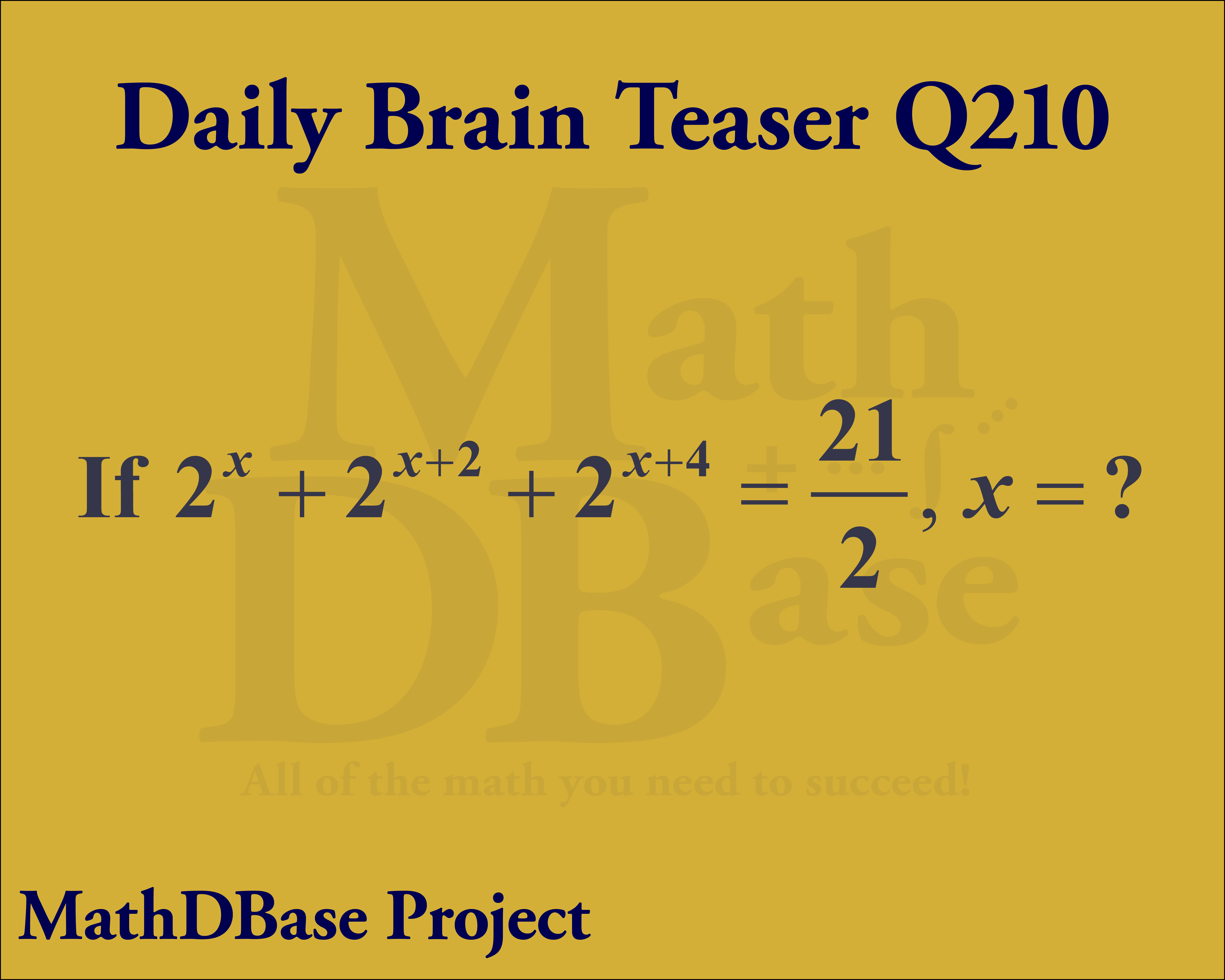 Daily Brain Teaser Q210 image