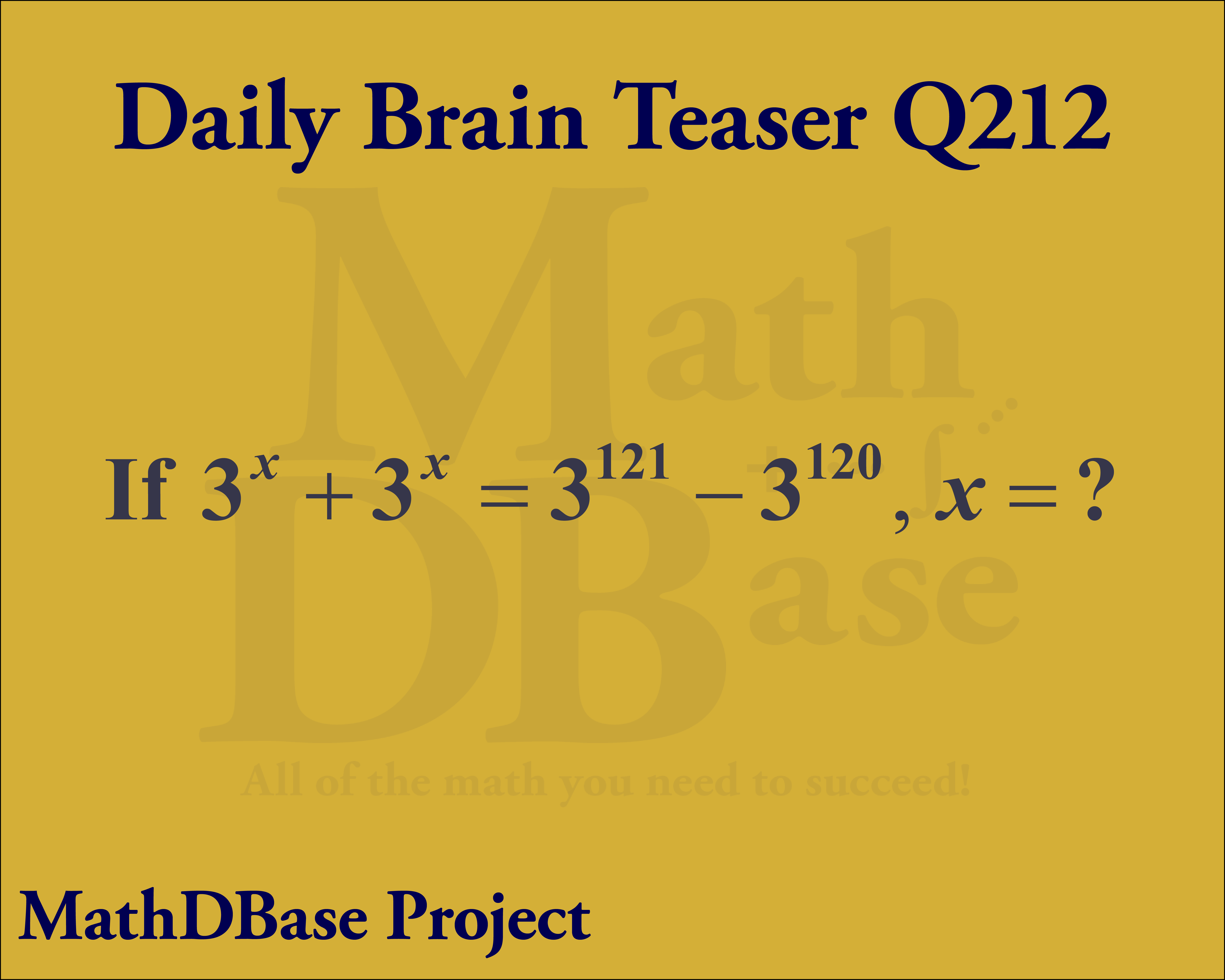 Daily Brain Teaser Q212 image