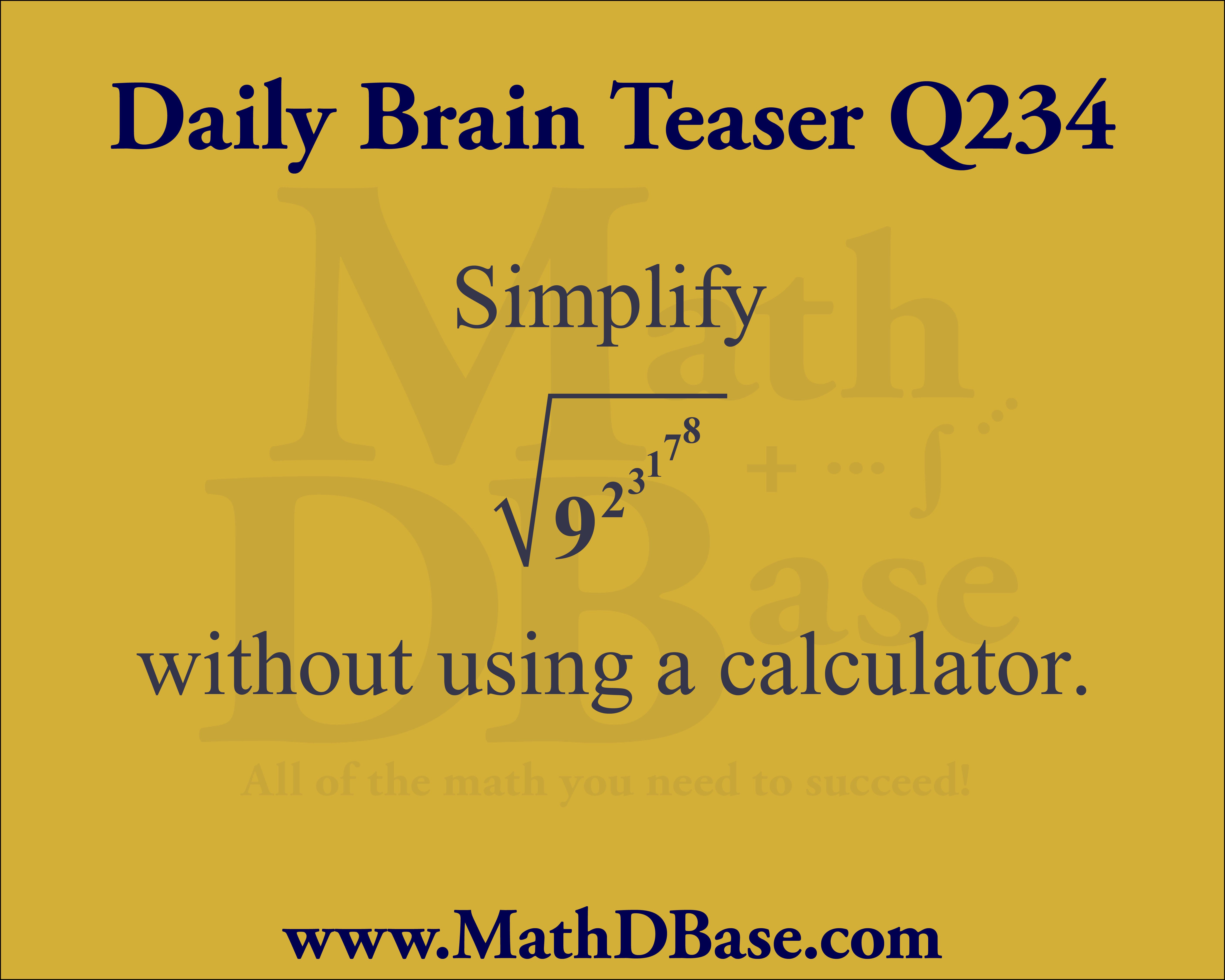 Daily Brain Teaser Q234 image